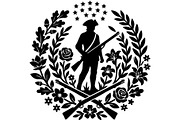 Patriotic Military Emblem Vintage, an Object Graphic by Gfx_Store (Thumbnail 2 of 16)