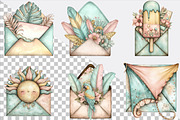 Whimsical Summer Envelope Clipart Bu, an Illustration by SVGArt (Thumbnail 4 of 9)