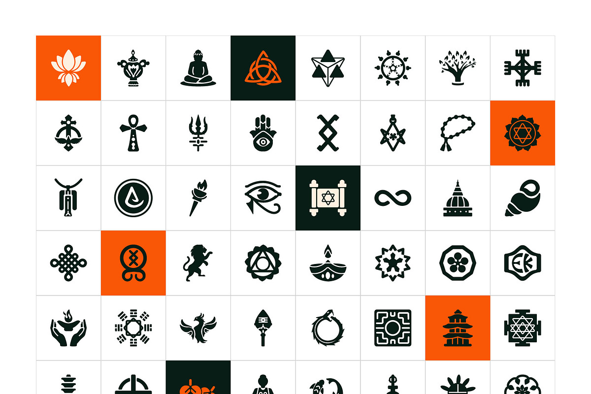 Buddhist Symbols Icons, a Solid Icon by Prosymbols (Photo 6 of 6)