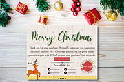 Christmas Thank You Card Bundle, a Card Template by Miku Waku (Thumbnail 3 of 7)
