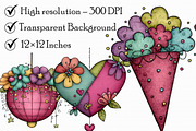 Girly Happy New Year Clipart, an Illustration by Libby Wishes (Thumbnail 3 of 6)