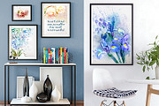 10 Floral watercolor posters, a Decorative Illustration by Anna Guz's Store (Thumbnail 10 of 12)