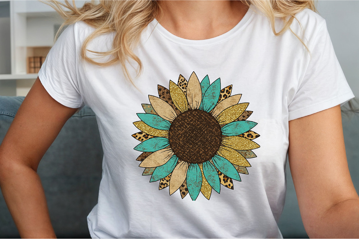 Sunflower Western PNG, an Illustration by Sublimation Artist (Photo 2 of 9)