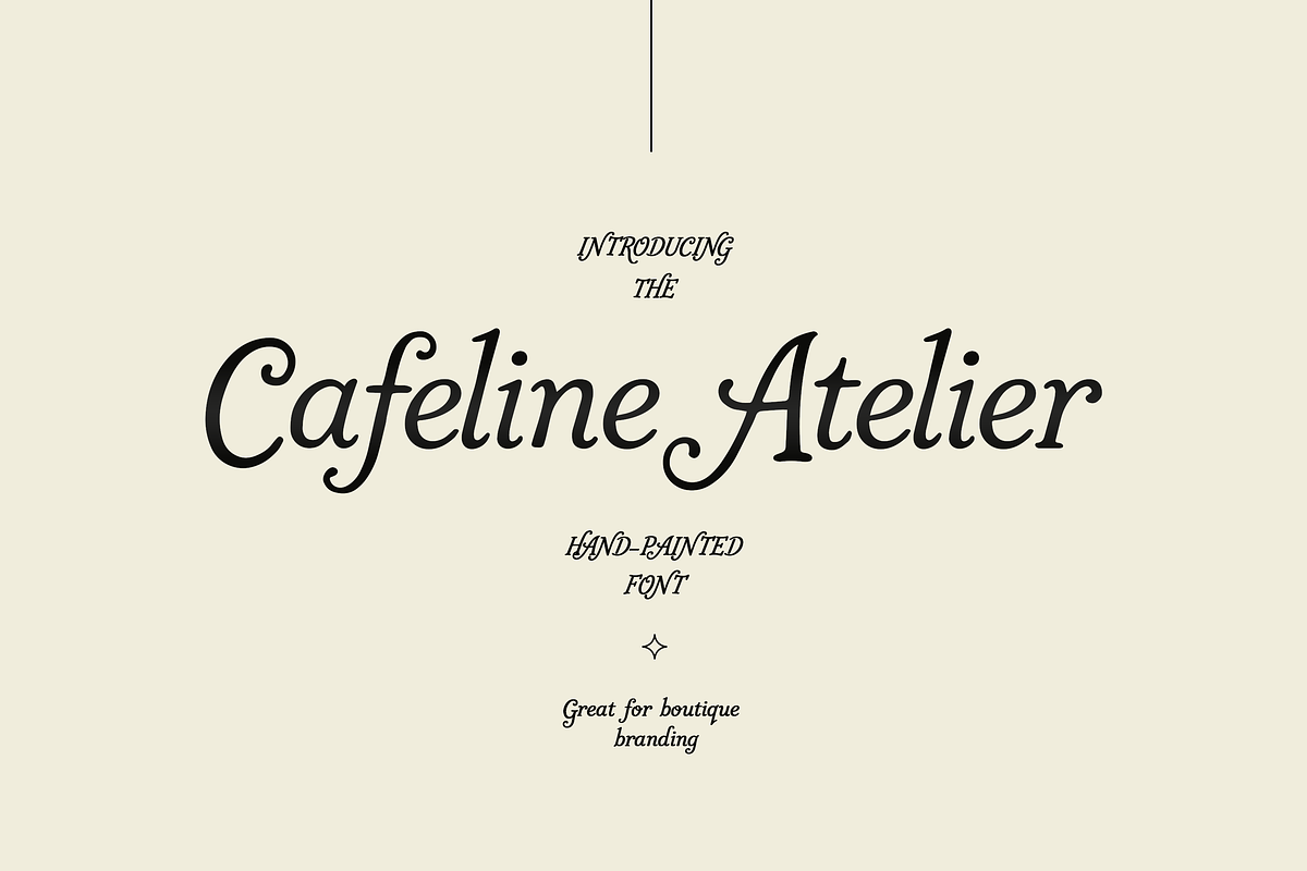 Cafeline Atelier Font, a Serif Font by gafaroff studio (Photo 1 of 6)