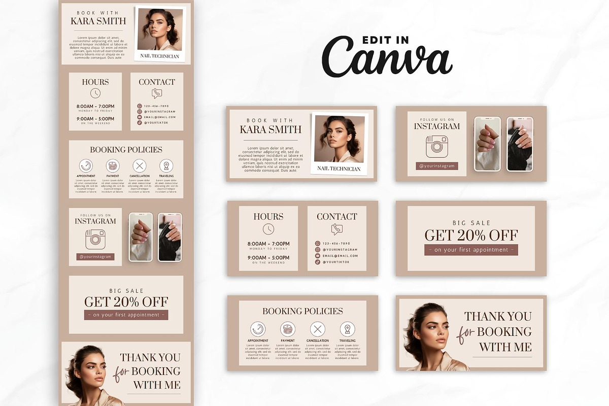 Nail Tech Acuity Scheduling • Canva, a Websites & App Template by OniriqveDesigns (Photo 2 of 8)