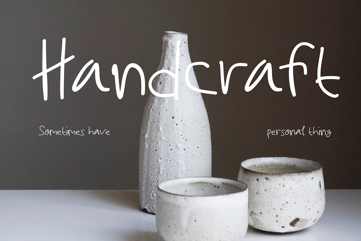 Hyne Handwritting, a Handwritten Font by Fourshape (Photo 1 of 7)