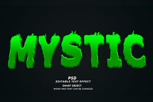 Mystic PSD 3d Editable Text Effect