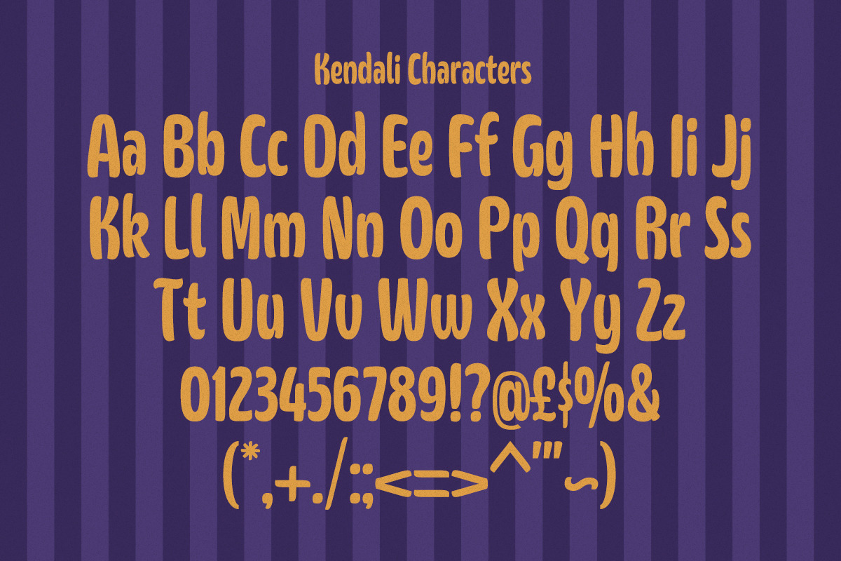 Kendali - Display Font, a Sans Serif Font by Get Studio (Photo 10 of 11)