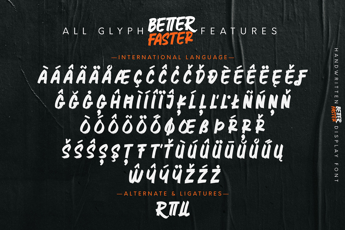 Better Faster, a Font by Omotu Studio (Photo 11 of 12)