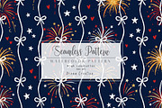 4th of July Patriotic Pattern, a Pattern Graphic by Dream Creation (Thumbnail 1 of 5)