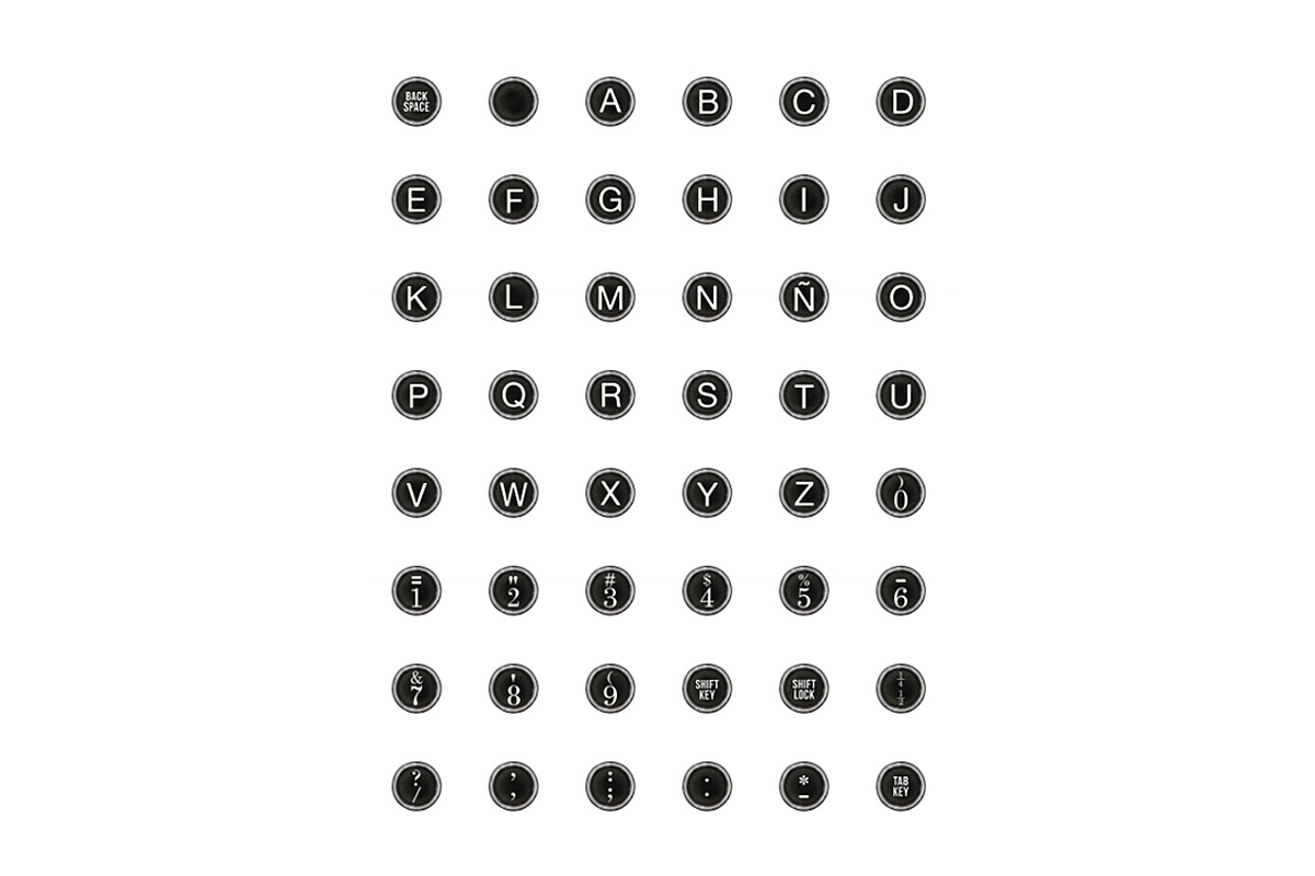 Old typewriter PNG keys, an Object Graphic by The Graphic Parade (Photo 5 of 9)