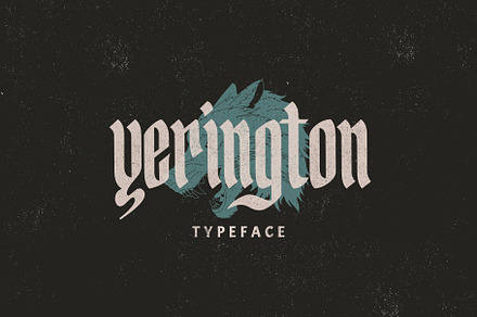 Yerington Typeface, a Blackletter Font by Emyself Design