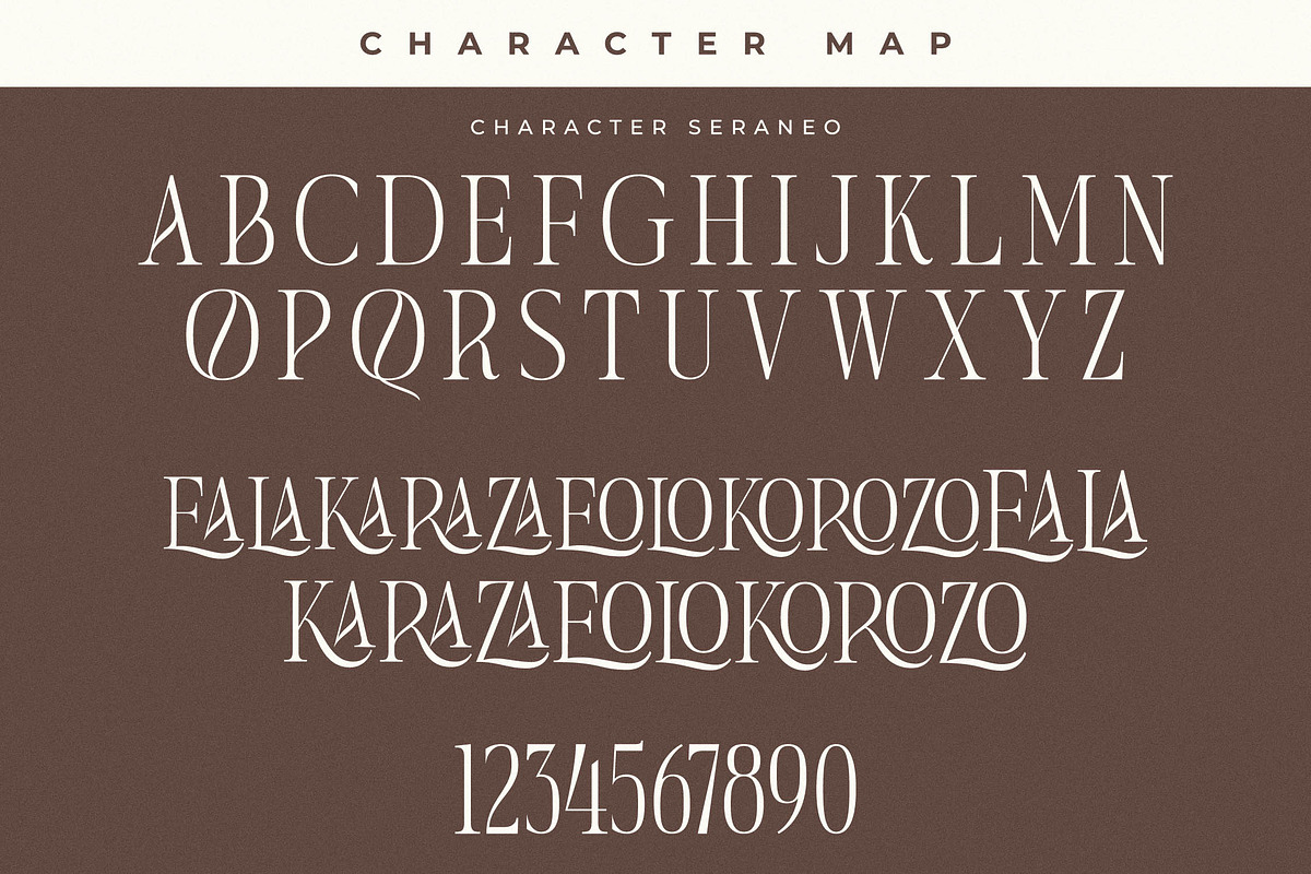 Seraneo Modern Display Typeface, a Serif Font by Letterena Studios (Photo 13 of 15)