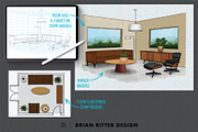 Interior Design Toolkit, a Brush Add-On by Brian Ritter Design (Thumbnail 4 of 13)
