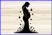 30 Pregnant Mom Silhouette Bundle, a Person Illustration by Artivon (Thumbnail 2 of 4)