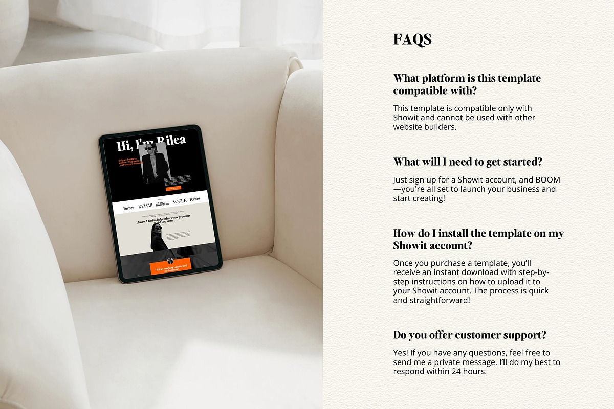 Showit Template for Business Coach, a Landing Page Template by Row Creative (Photo 9 of 10)