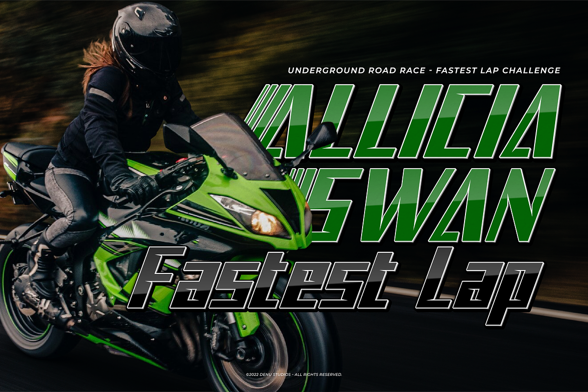 Code Rider | Bold Racing Font, a Font by Denustudios (Photo 7 of 12)