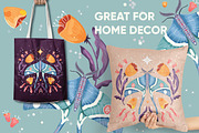 Moths, graphics and seamless pattern, a Pattern Graphic by Blue Lela Design (Thumbnail 3 of 5)