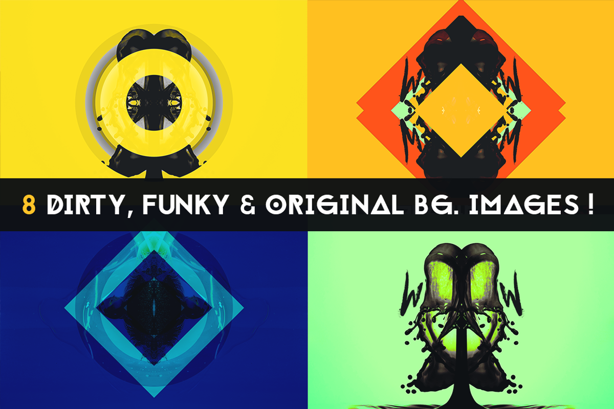 8 Dirty, Funky & Original BG images, a Templates & Theme by 89colors (Photo 2 of 10)