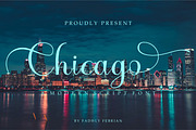 Chicago, a Script Font by Funtype (Thumbnail 1 of 9)