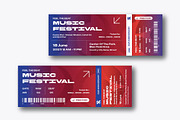 Gradient Music Festival Ticket Temp, a Stationery Template by Siska Arista (Thumbnail 2 of 2)