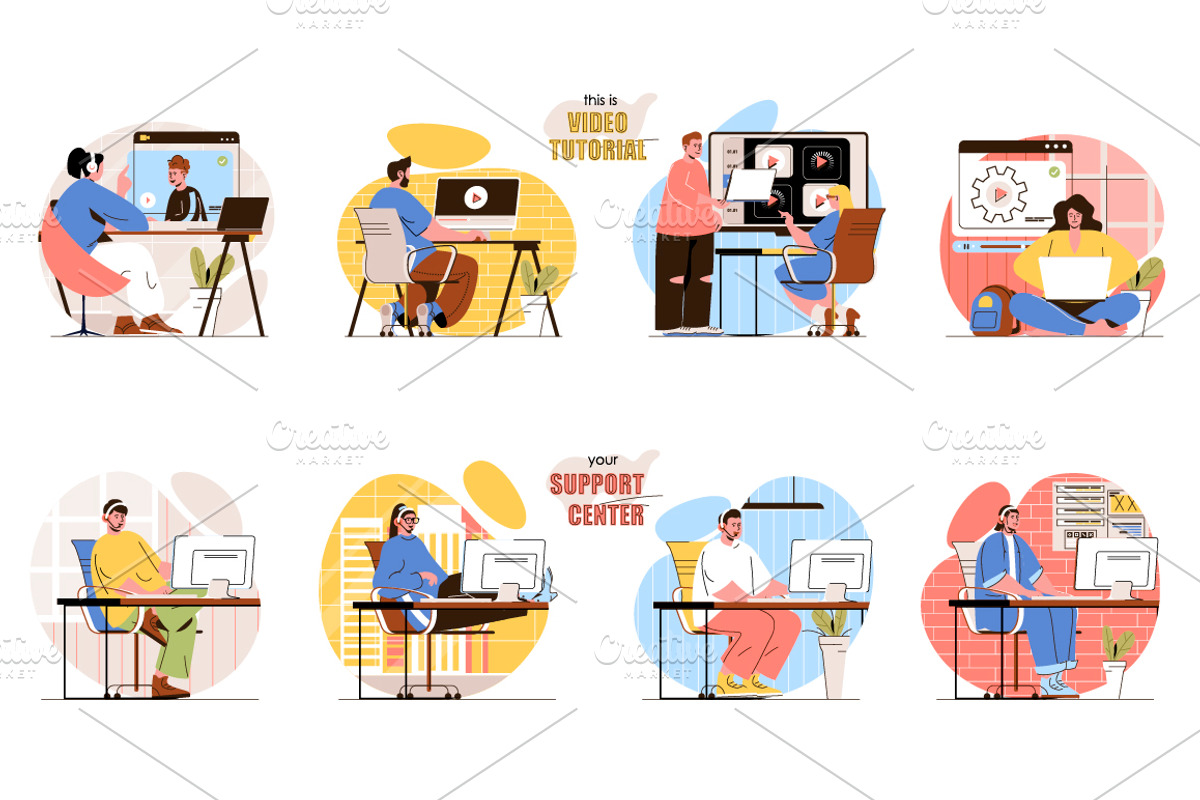 Flat People Concept Illustrations, a Finance Illustration by alexdndz (Photo 13 of 14)