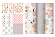 Cute owls with flowers., an Animal Illustration by rosypatterns (Thumbnail 4 of 5)