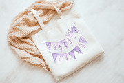 Lavender Floral Birthday Clipart, an Illustration by Watercolor design (Thumbnail 4 of 11)