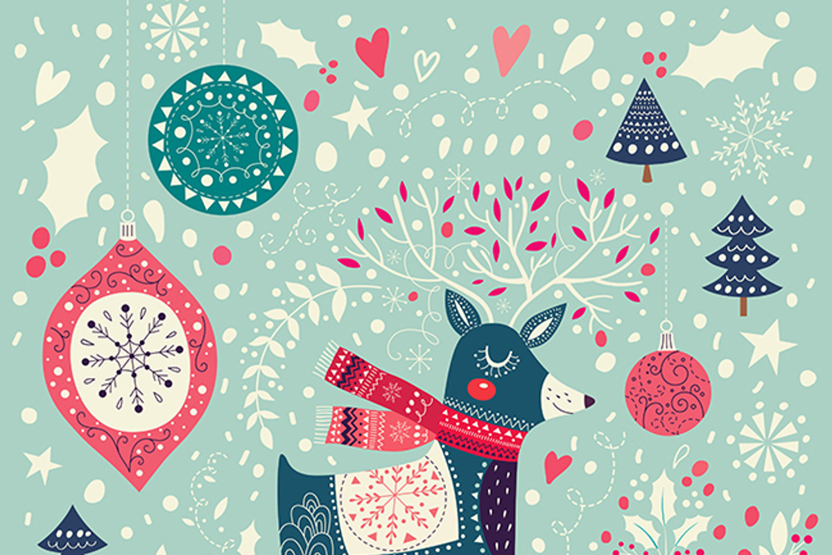 Collection of Christmas cards, a Decorative Illustration by MoleskoStudio (Photo 4 of 7)