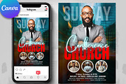 Church Service Flyer for Canva, a Flyer Template by Psd Templates (Thumbnail 1 of 3)