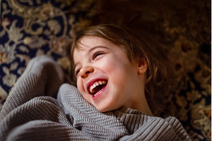 Portrait of beautiful laughing girl., a Beauty & Fashion Photo by HalfPoint