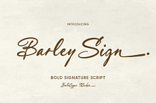 Barley Sign - Bold Signature Script