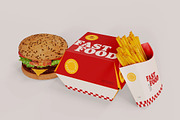 Fast Food Mockup, a Packaging Mockup by skybluecreative (Thumbnail 2 of 2)