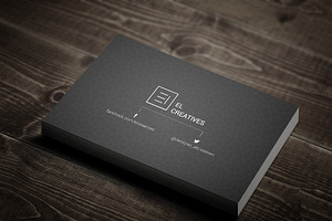 Metro Dark Business Card