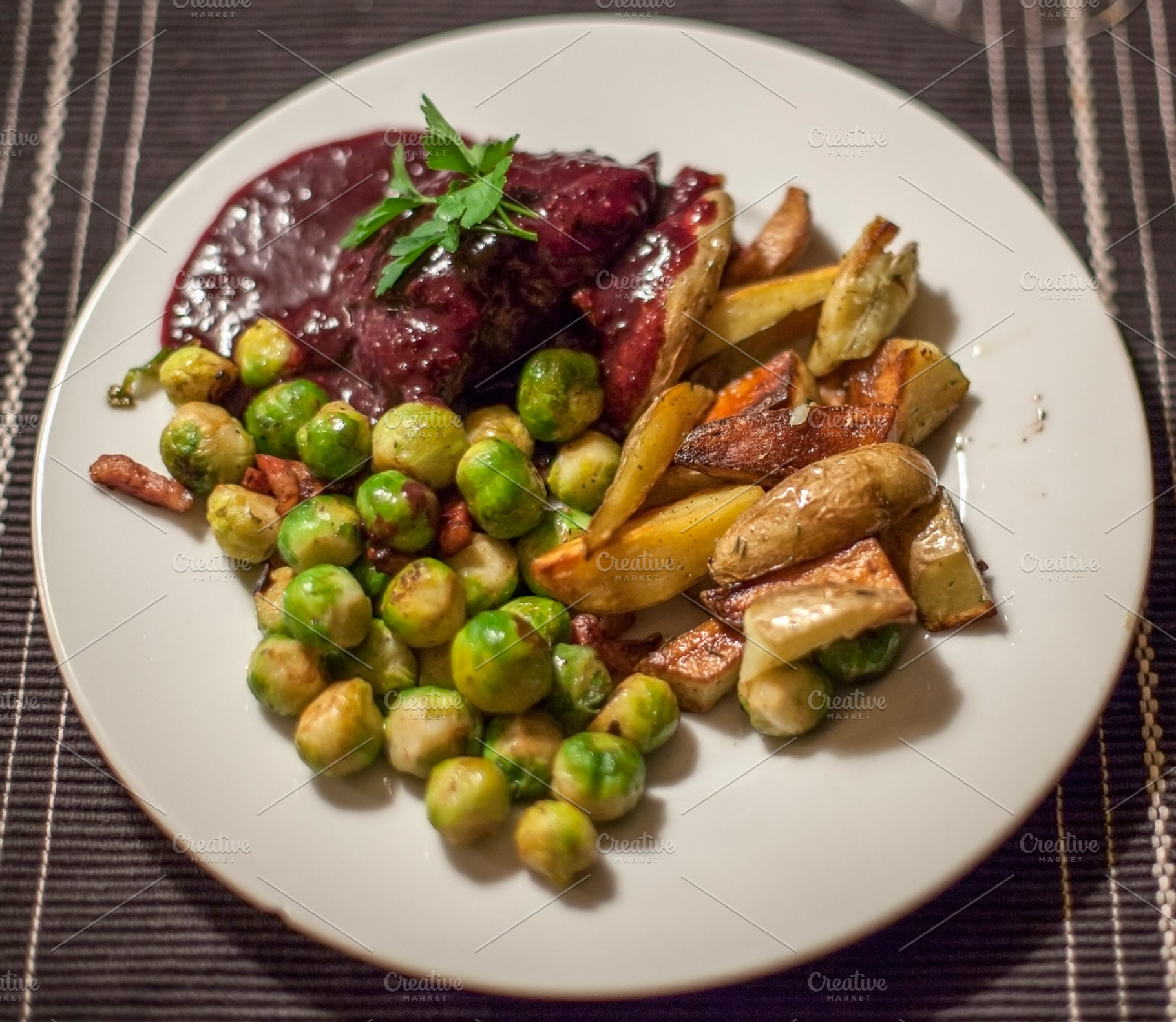 Roe steak, a Food & Drink Photo by Patricia Hofmeester