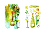 White wine, a Food Illustration by katya.bogina (Thumbnail 4 of 5)