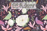 Ode to Spring- Gouache Floral Set, an Illustration by SmallHouseBigPony (Thumbnail 1 of 13)