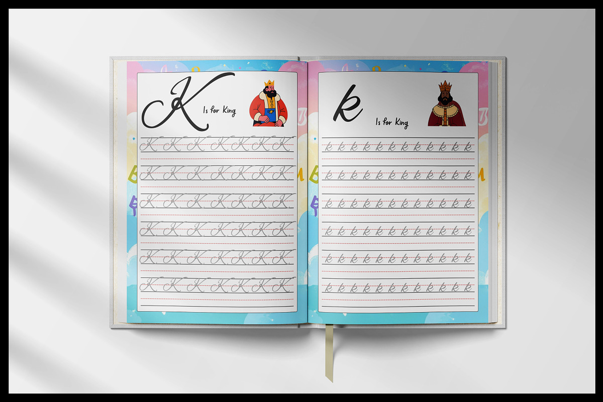 Cursive Handwriting for Kids, a Print Template by Designmela01 (Photo 6 of 7)