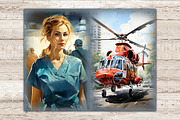 Medical Junk Journal Pages | Nurse, a Work Illustration by GlamArtZhanna (Thumbnail 2 of 9)