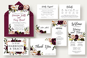 Bold & Stylish Floral Wedding Suite, an Invitation Template by Knotted Design (Thumbnail 1 of 4)