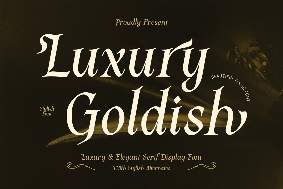 Luxury Goldish – Elegant Serif Font, a Serif Font by MERCI STUDIO (Photo 1 of 8)