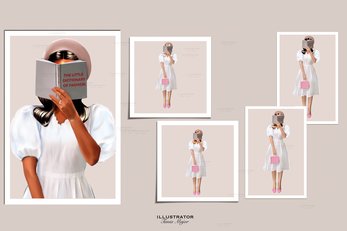 Fashionable women clipart, an Illustration by MajorArtTm (Photo 2 of 5)