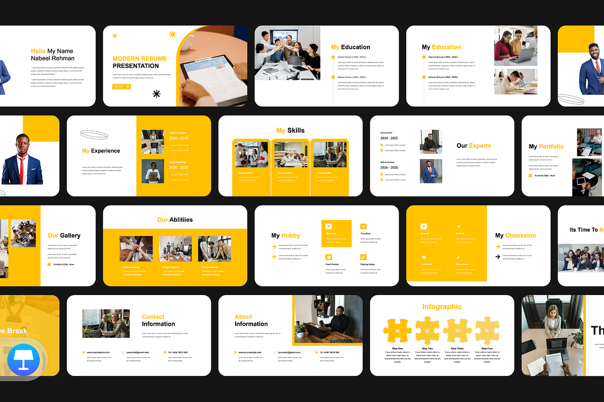 CV - Resume Keynote Presentation