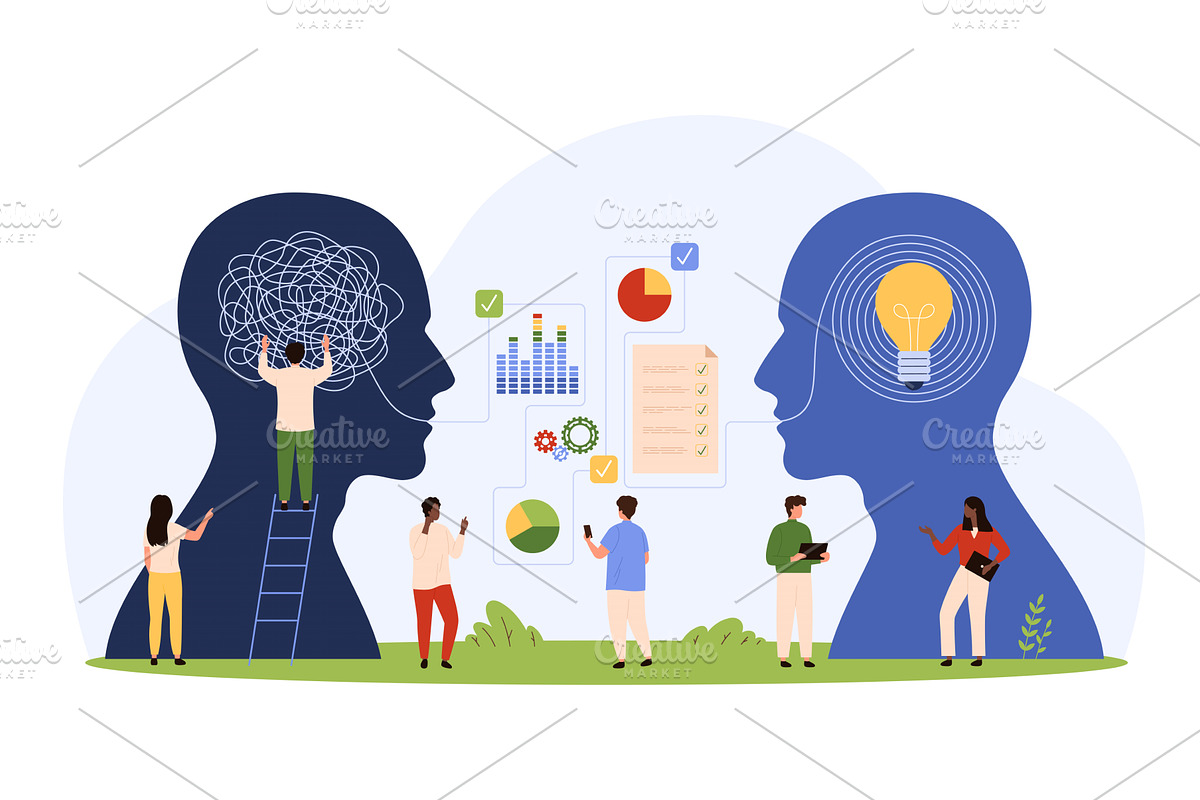 Business training communication, a Person Illustration by Flashvector