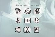 Photography line icons, an Outline Icon by Lyolya Profitrolya (Thumbnail 1 of 2)