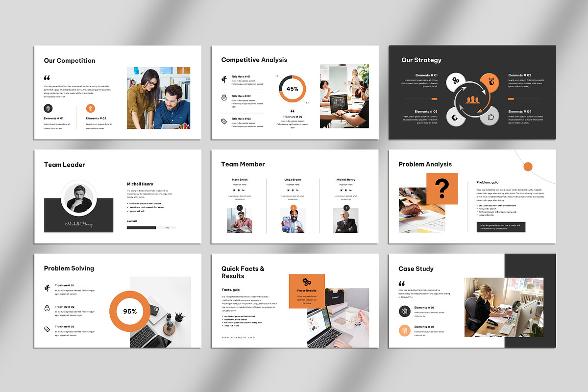 Pitch Deck Presentation Template, a Presentation Template by Studio_Clarity (Photo 4 of 5)