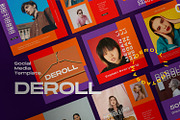 DEROLL - Social media Pack, a Social Media Template by Dirtytemp Studio (Thumbnail 1 of 13)