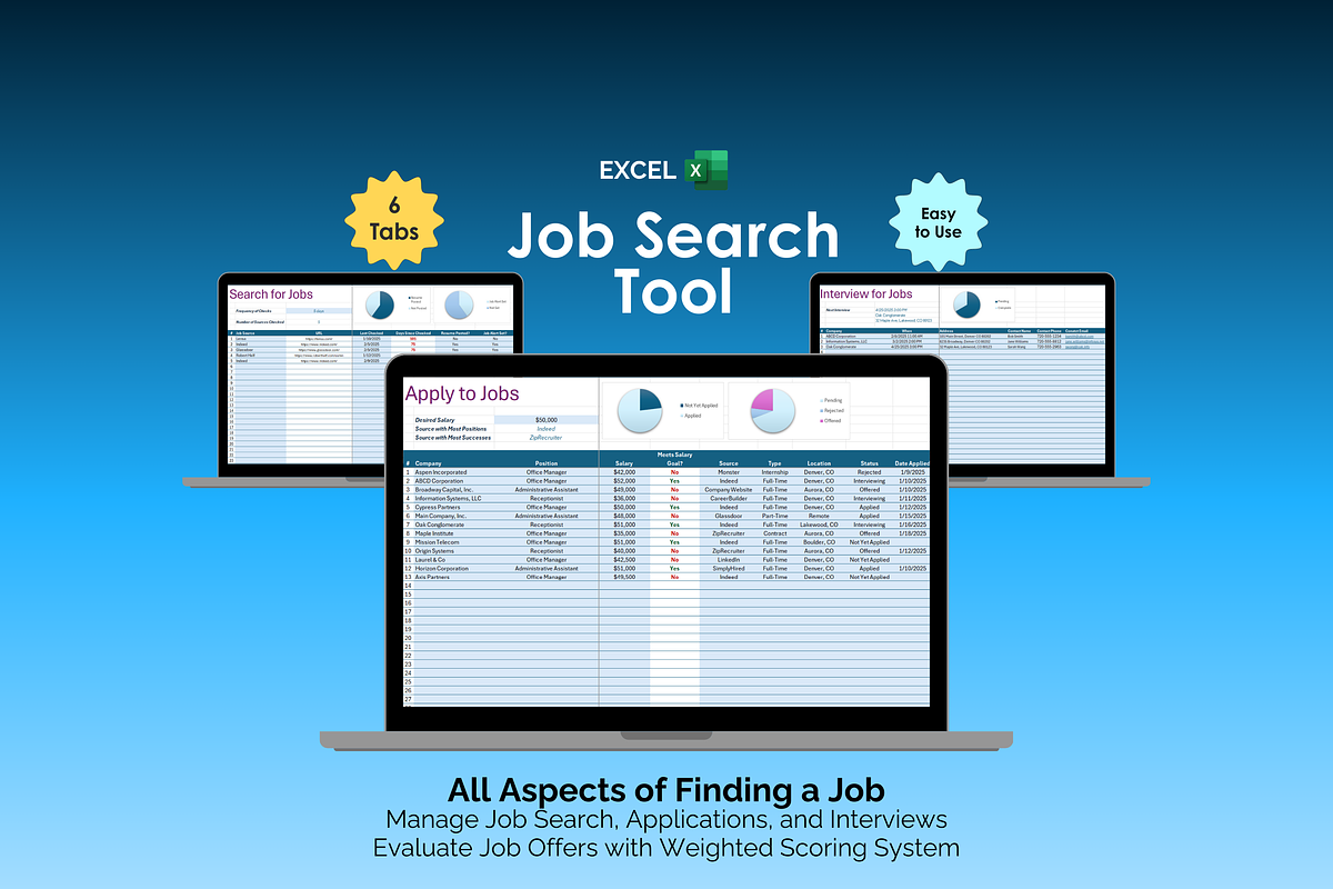 Job Search Excel Tool