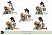 Neutral travel girls clipart set png, a Person Illustration by Parinaz Wadia Design (Thumbnail 6 of 10)