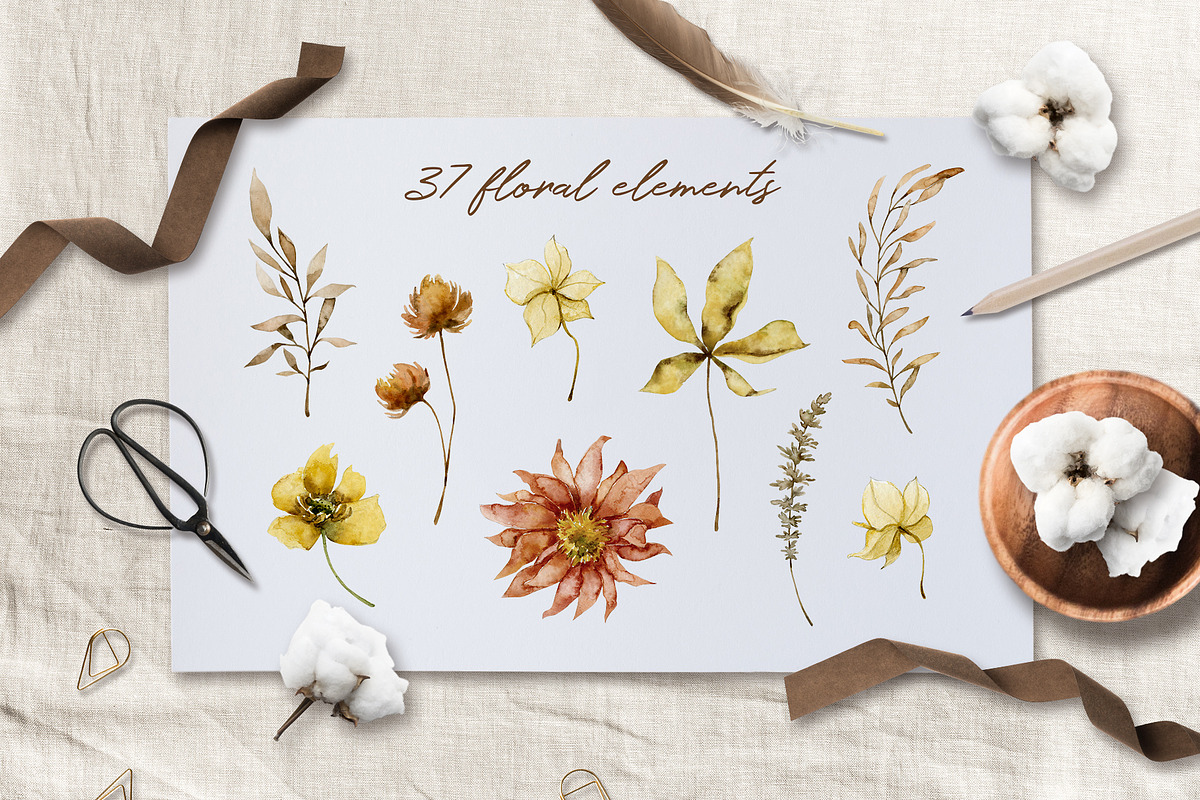 Fall time - watercolor collection, a Decorative Illustration by long summer (Photo 10 of 11)